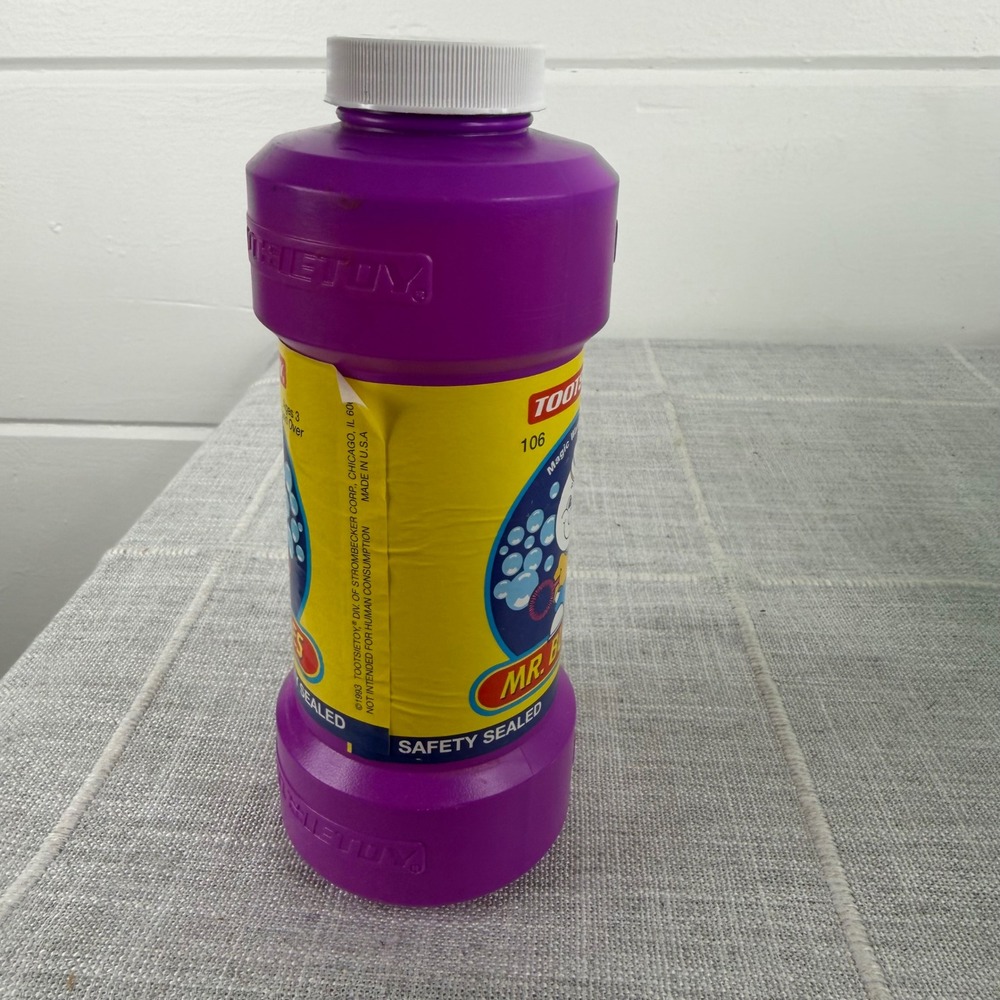 Tootsie Toy Mr Bubbles 16 Fl Oz Purple Jar with Magic Wand New *READ* - Picture 3 of 8